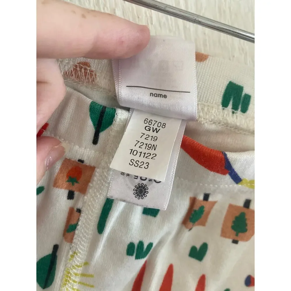 Hanna Andersson Earth Day Gardening Bees Cotton Shorts Age 6-7